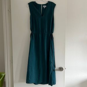Jigsaw London sleeveless teal green dress